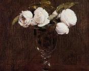 Vase of Roses - 亨利·方丹·拉图尔